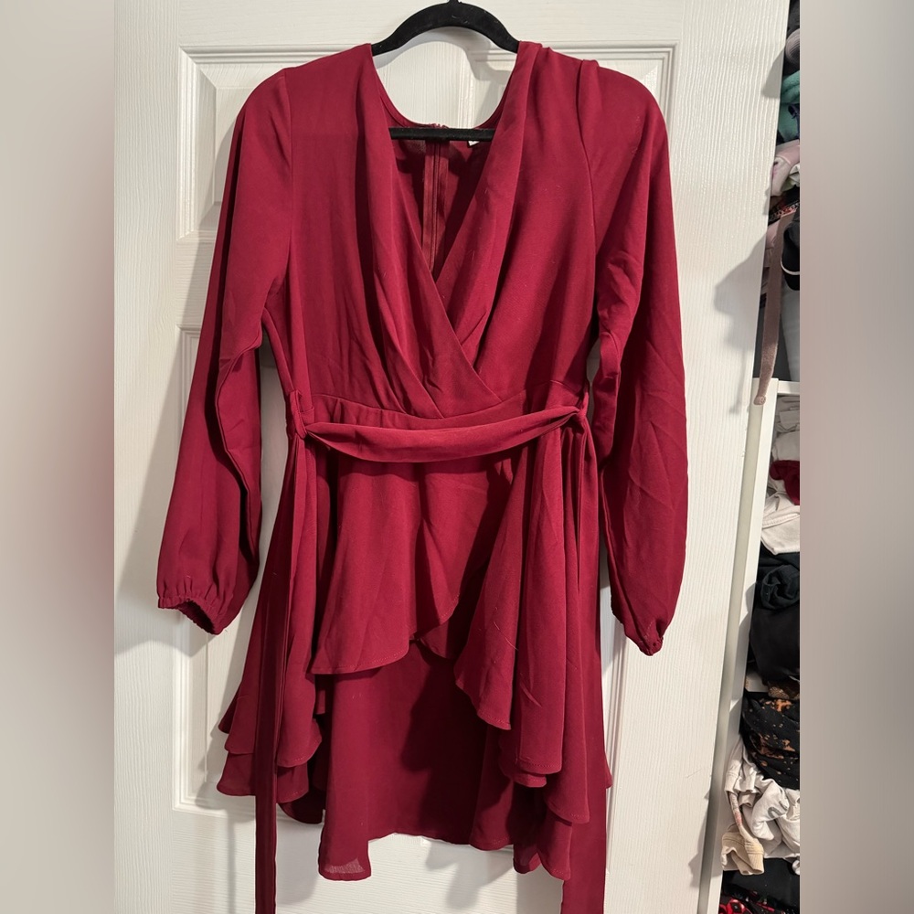Long sleeved layered dress